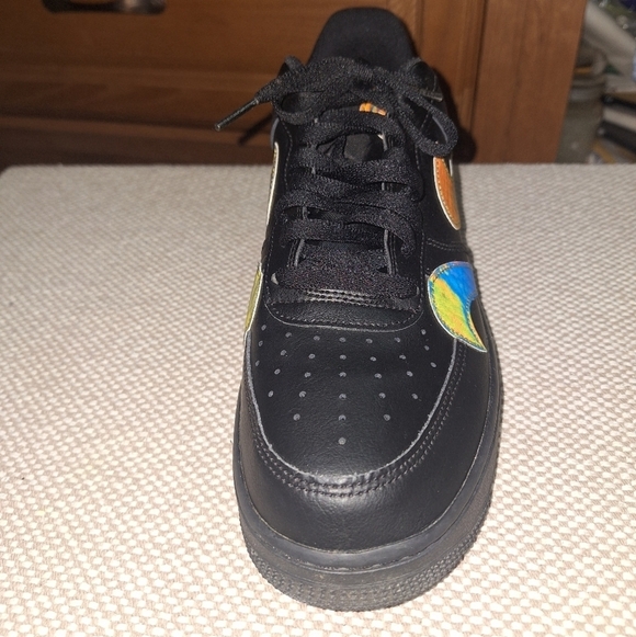 Nike Air Force 1 Low Top Misplaced Swoosh Black 2020 CK7214-001. Mens 9. EUC main image 10
